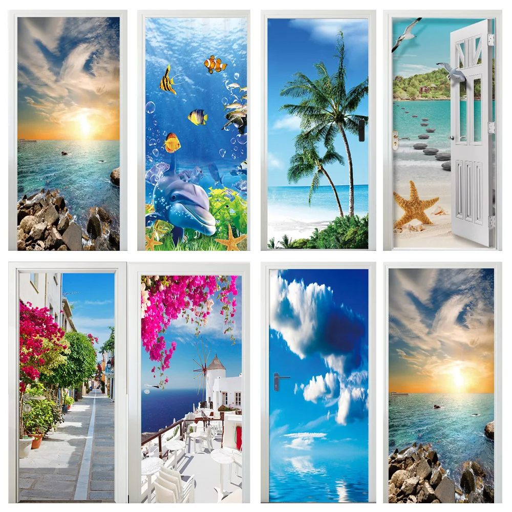 Home Decor On Sale - 3D Sea View Beach Sea Gate