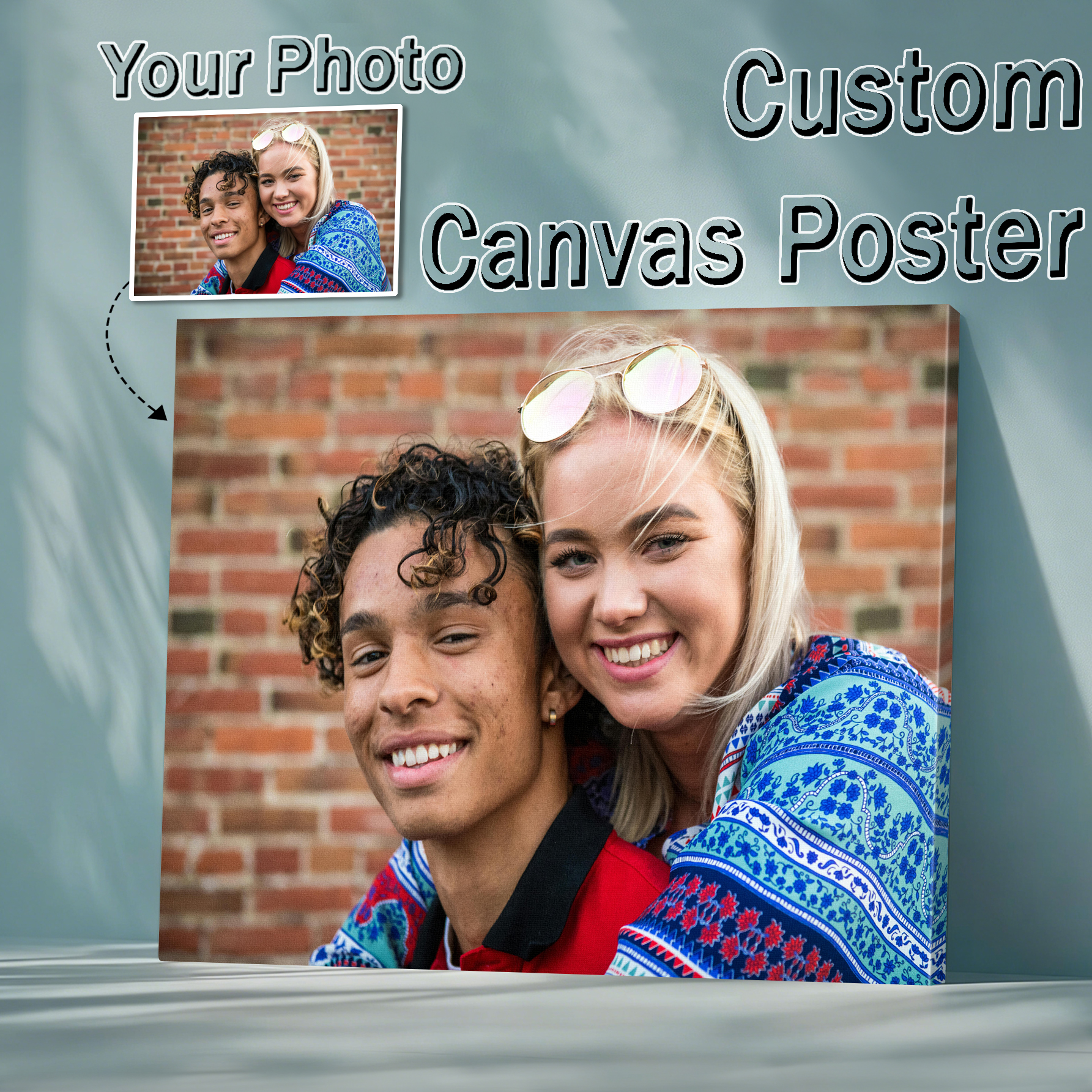 Home Decor Unique Items - 1Pc Personalized Custom Canvas Poster -