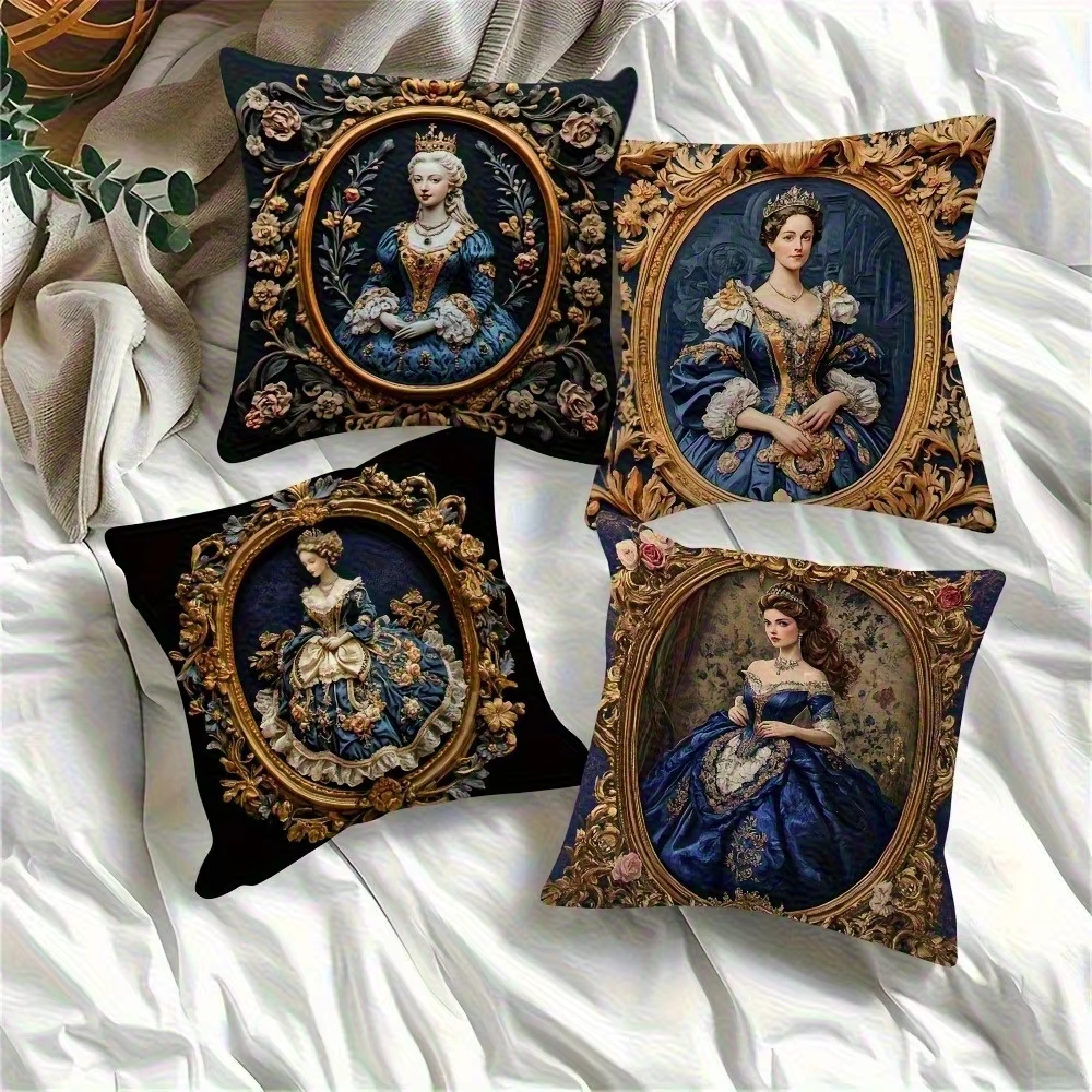 Home Decor Design Ideas - Elegant Royal Pillow Cover Double Sided