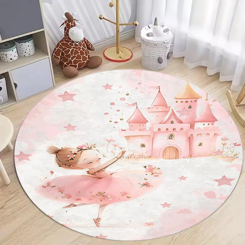 Home Decor Retailers - Ballerina Princess Round Carpet Mat Rug