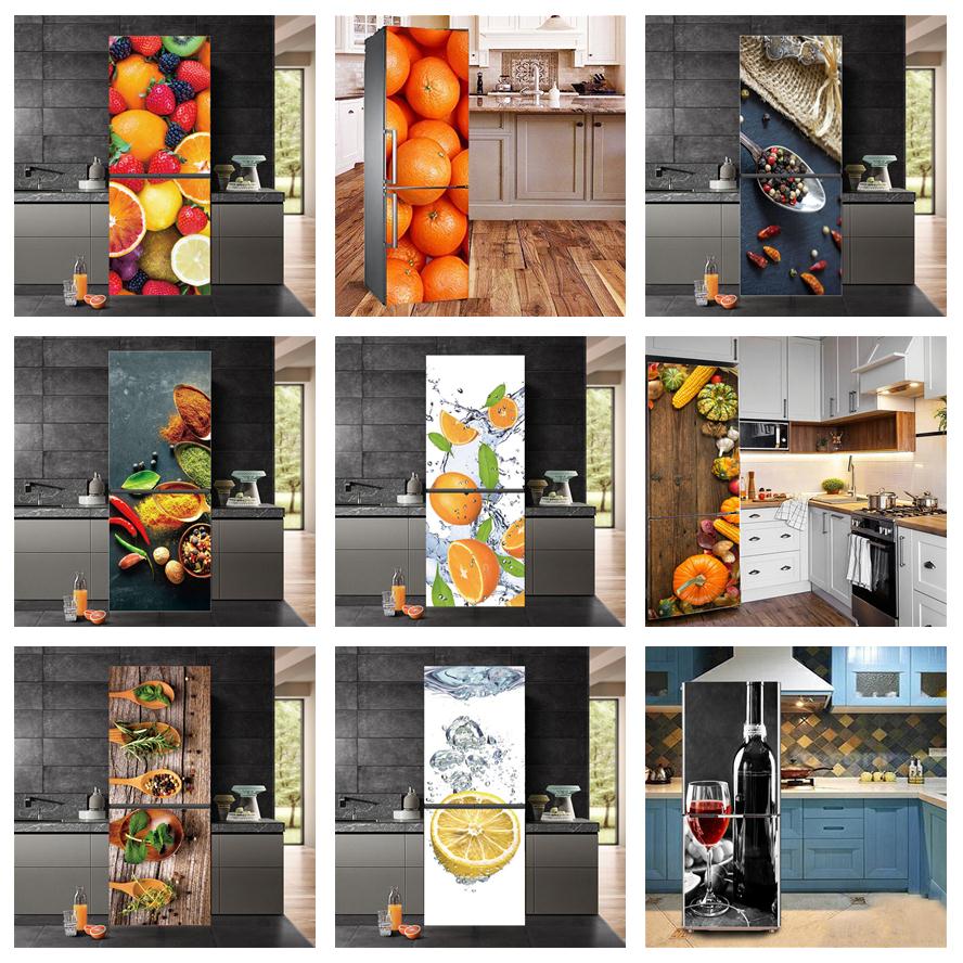 Home Decor On Sale - Fruit Seasoning Pattern Sticker for Refrigerator