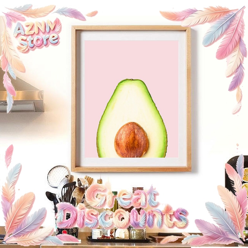 Home Decor Trend 2026 - 2026 Avocado Fruit Poster Canvas Art