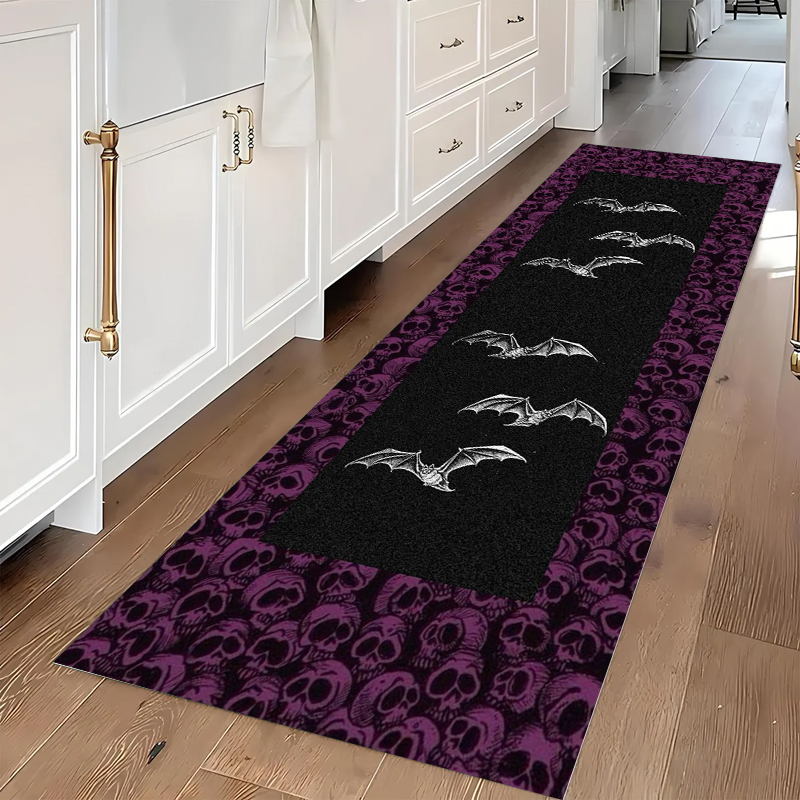 Home Decor Retailers - Gothic Skull & Bat Runner Area
