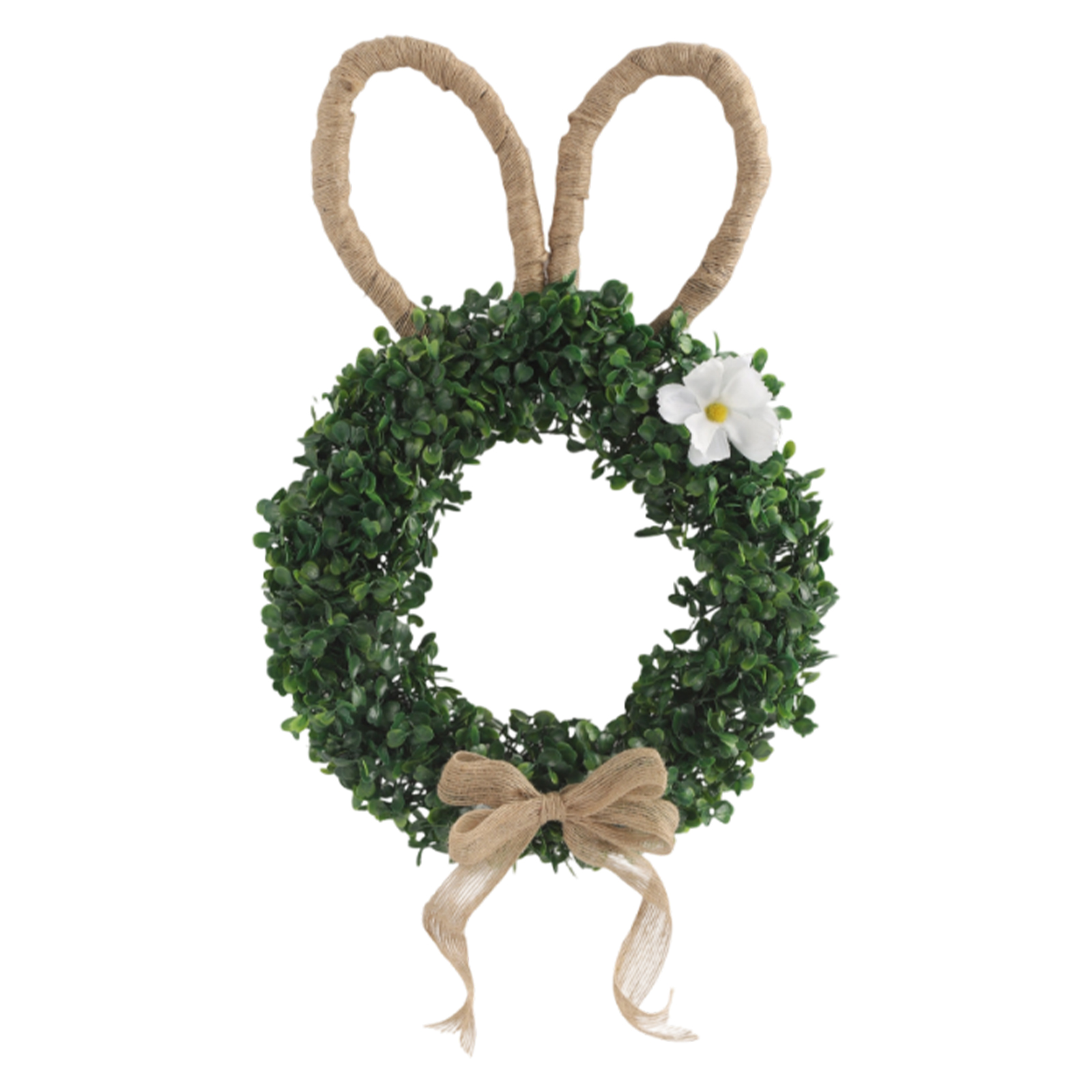 Home Decor Trend 2026 - 30x43cm Easter Bunny Ear Wreath Green