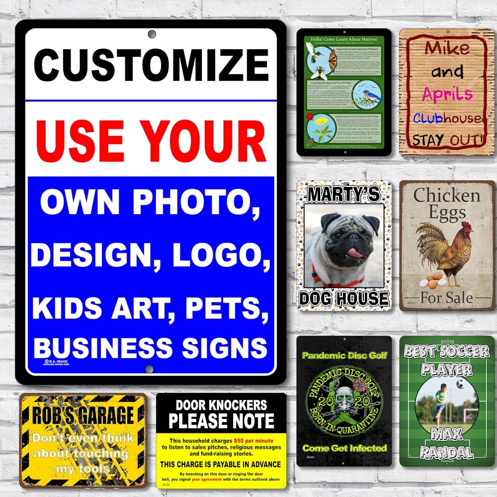 Home Decor Free Images - Personalized Custom Aluminum Metal Sign with