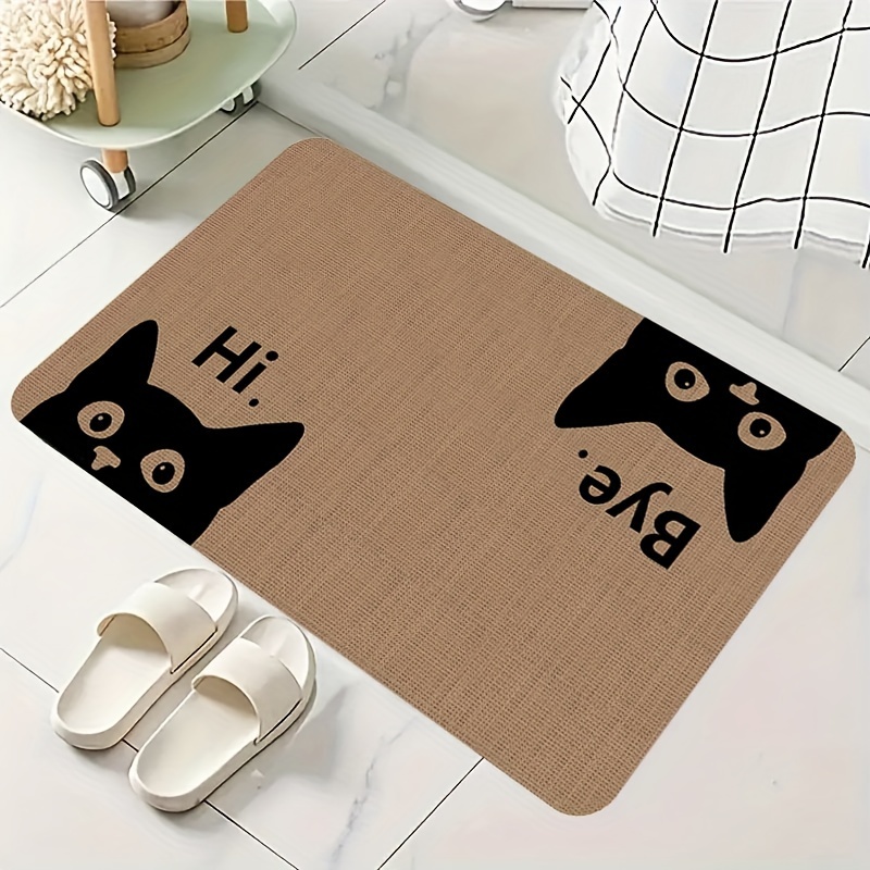 Home Decor Design Ideas - Cute Cat Doormat, Soft Absorbent Non-Slip