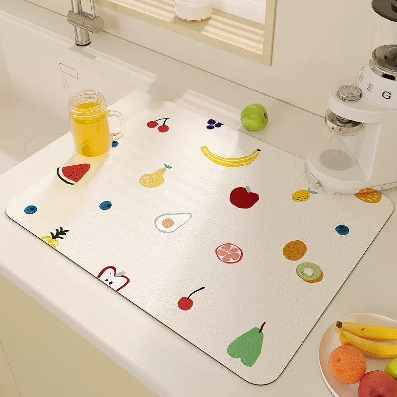 Home Decor Design Ideas - Cute Fruit Design Draining Mat Super