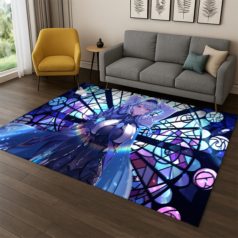 Home Decor Game Online - New Genshin Impact Cartoon Game Carpet