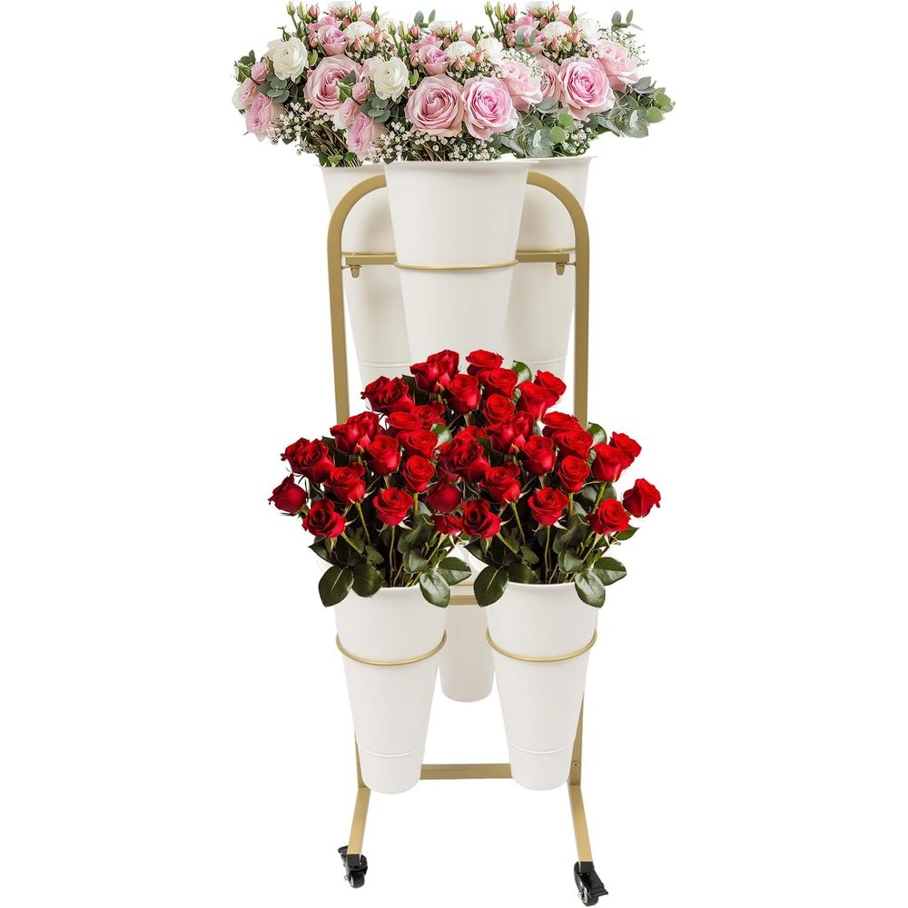 2-Tier Lower Display Stand wit – обзор и цена Home Decor On Wheels
