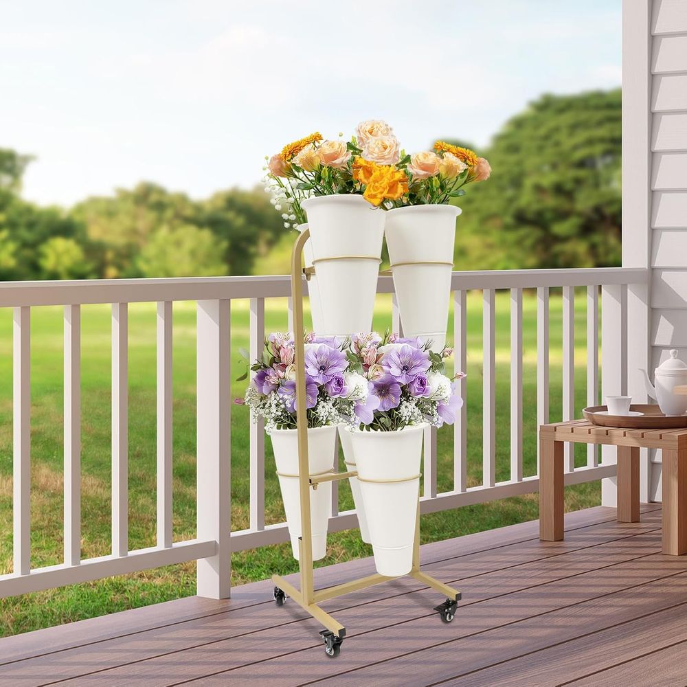2-Tier Lower Display Stand wit – обзор и цена Home Decor On Wheels