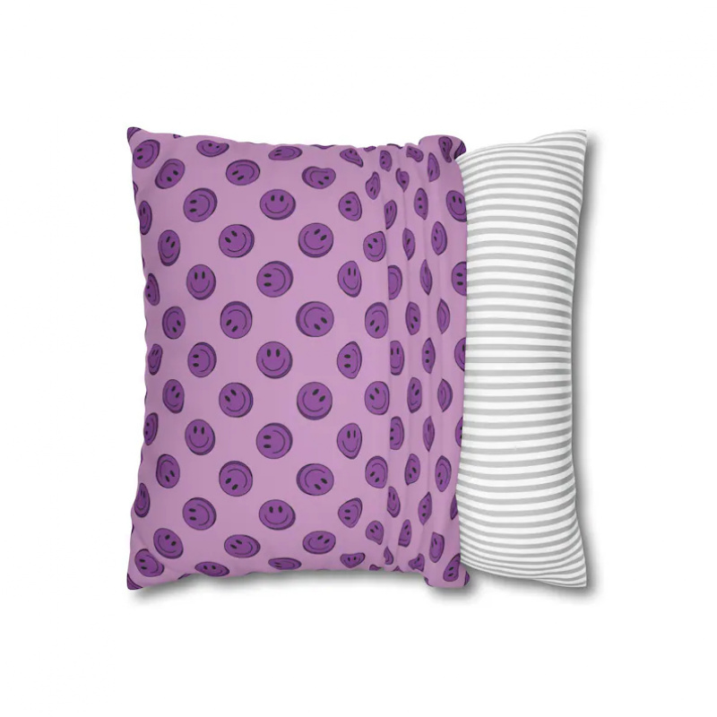 VIKAMA Purple Smile Cushion Co – обзор и цена Home Decor Emoji