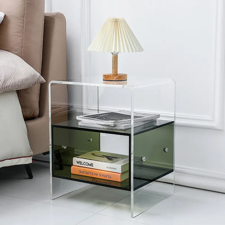 ！@Clear Acrylic Bedside Table  – обзор и цена Home Decor On Wheels