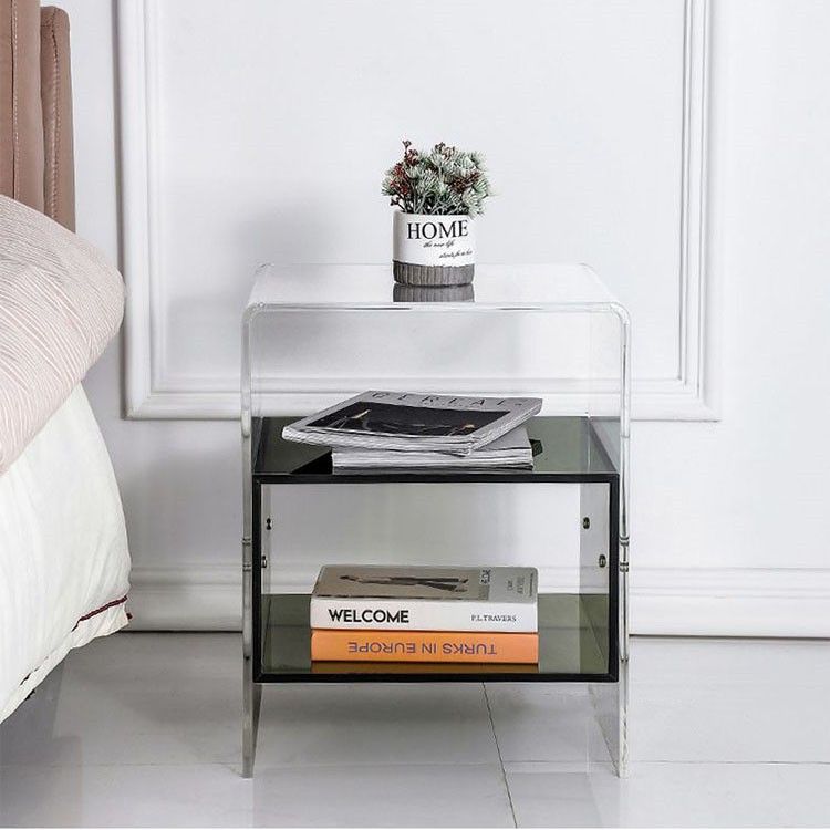 ！@Clear Acrylic Bedside Table  – обзор и цена Home Decor On Wheels