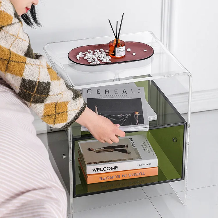 ！@Clear Acrylic Bedside Table  – обзор и цена Home Decor On Wheels