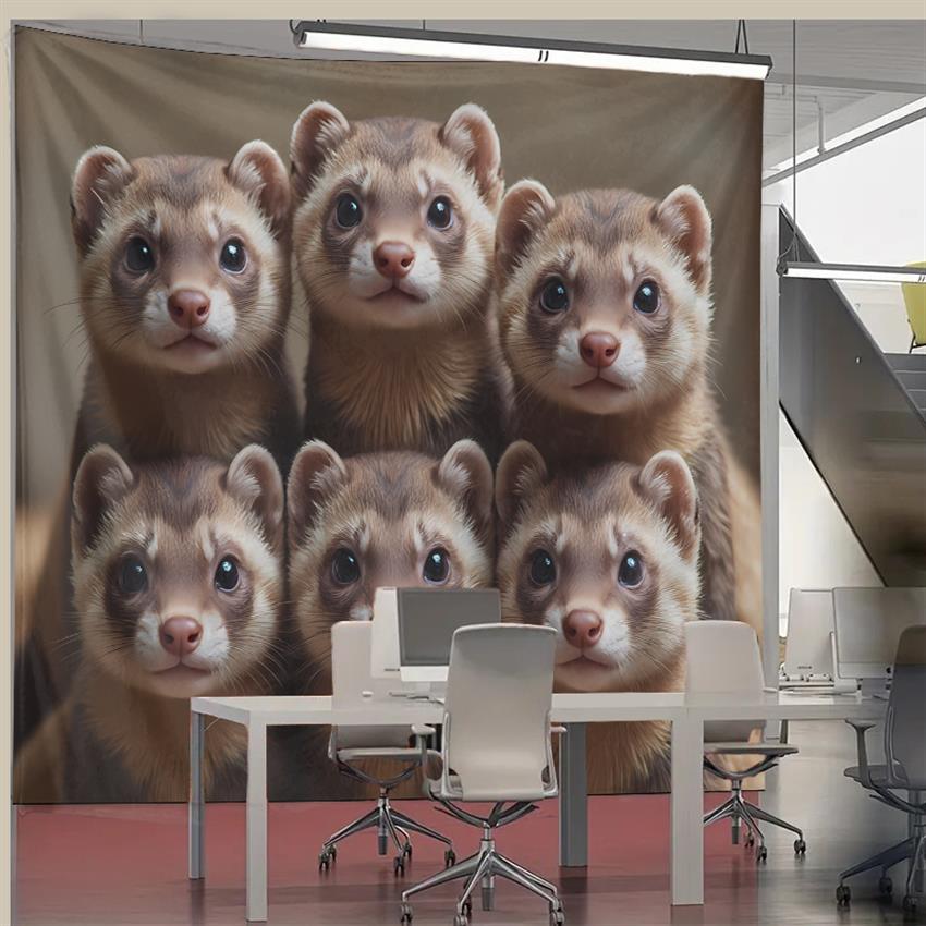 Cute Ferret Group Tapestry Wal – обзор и цена Home Decor Design Ideas