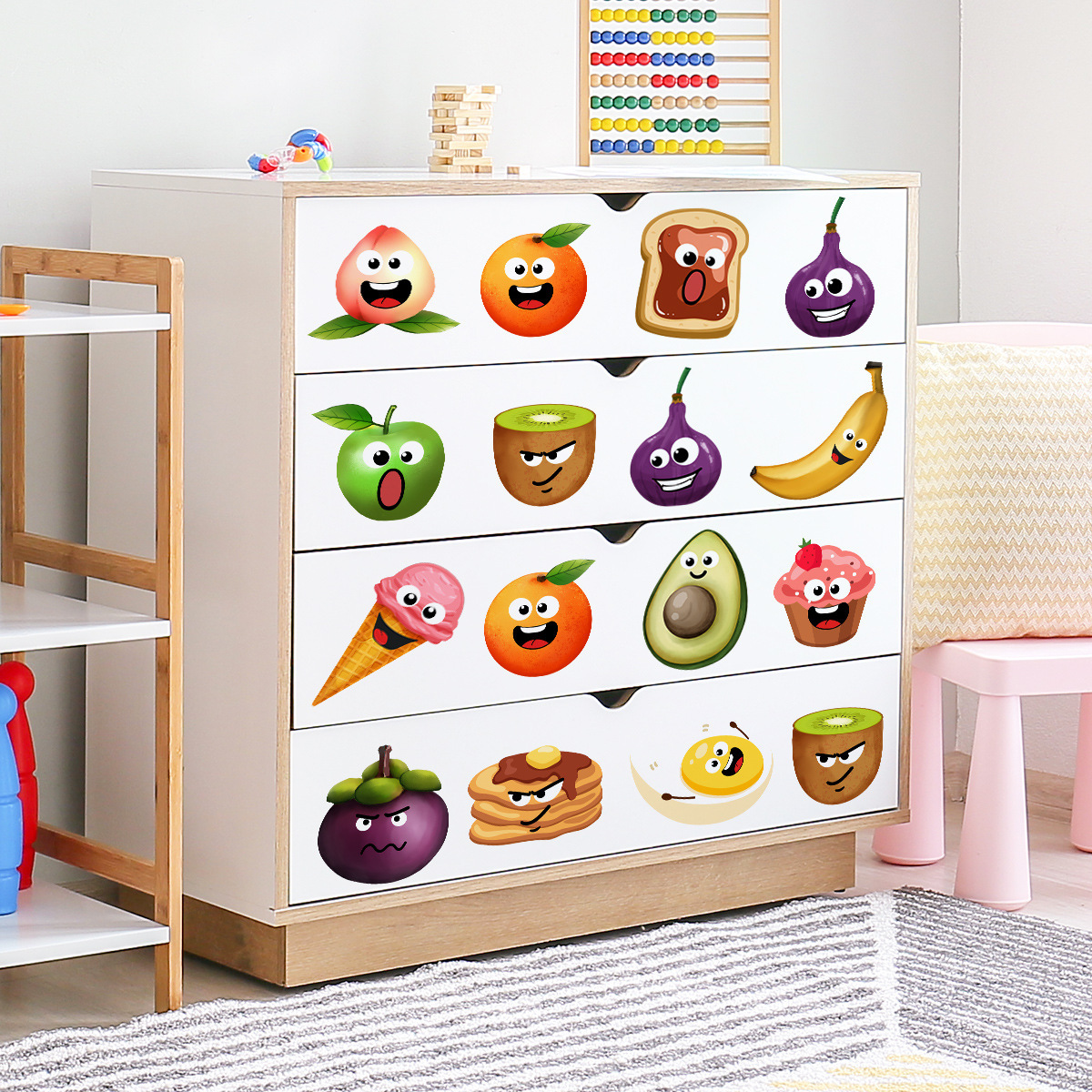 Cartoon Emoji Fruit Wall Stick – обзор и цена Home Decor Emoji