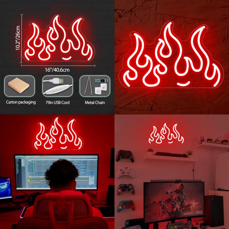 Neon Sign LED Wall Light for G – обзор и цена Home Decor Game