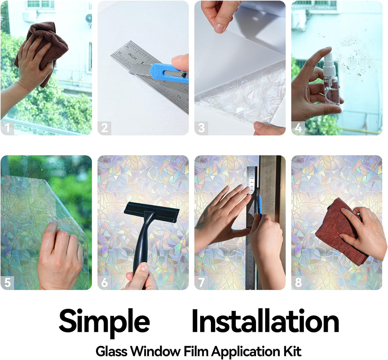 Rainbow Window Cling Privacy F – обзор и цена Home Decor Free Images