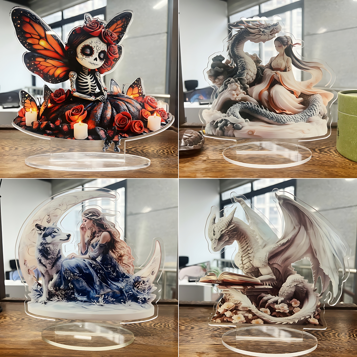 Two Tigers Statue,2D Flat Anim – обзор и цена Home Decor Unique Items