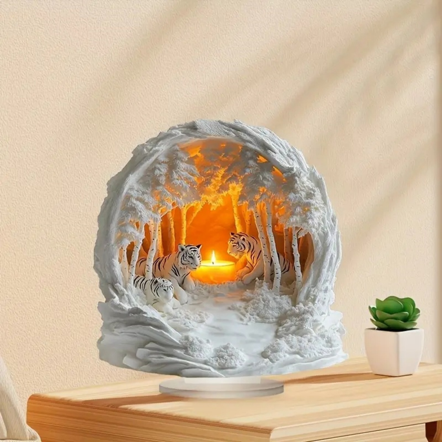 Two Tigers Statue,2D Flat Anim – обзор и цена Home Decor Unique Items