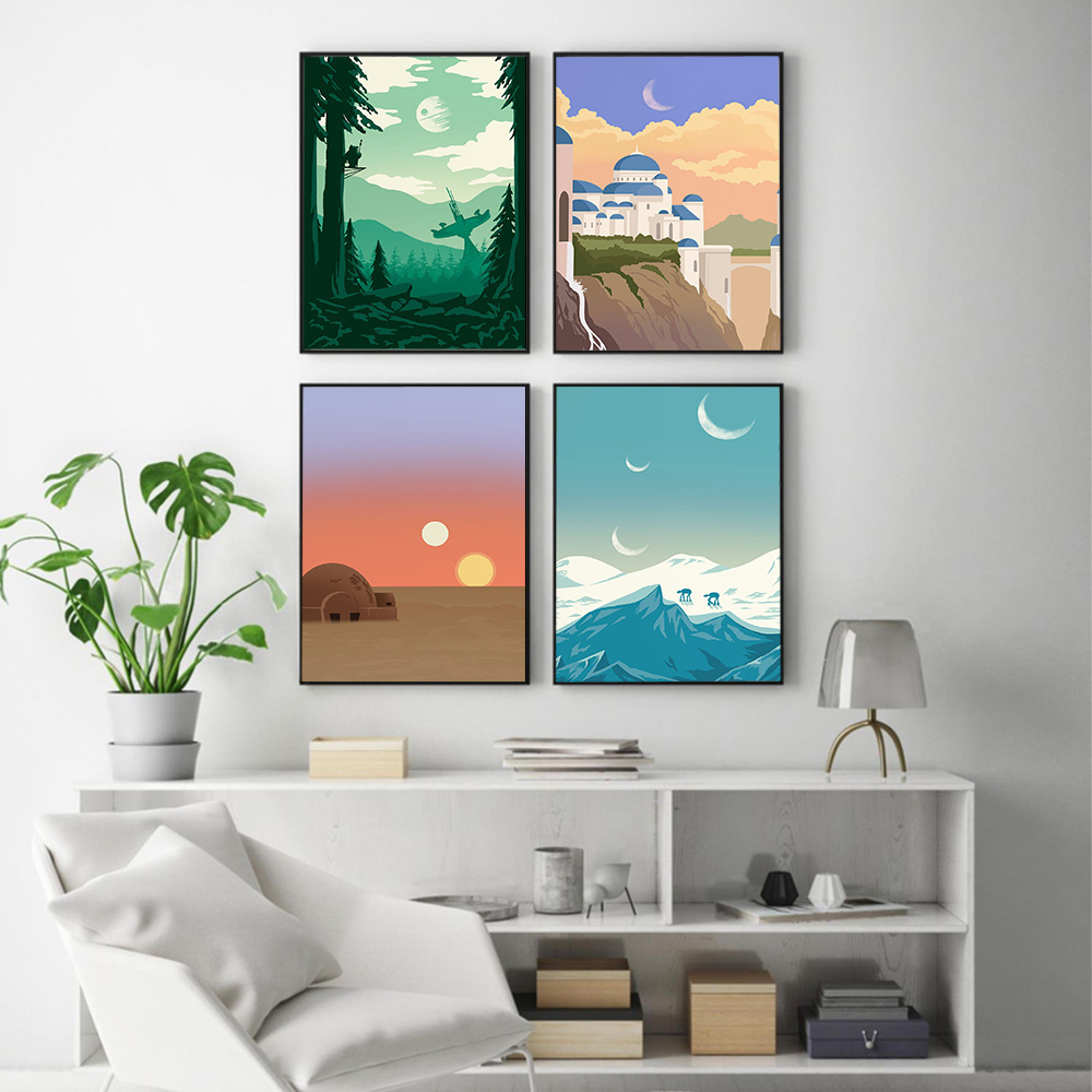 Famous Locations Print Vintage – обзор и цена Home Decor Location