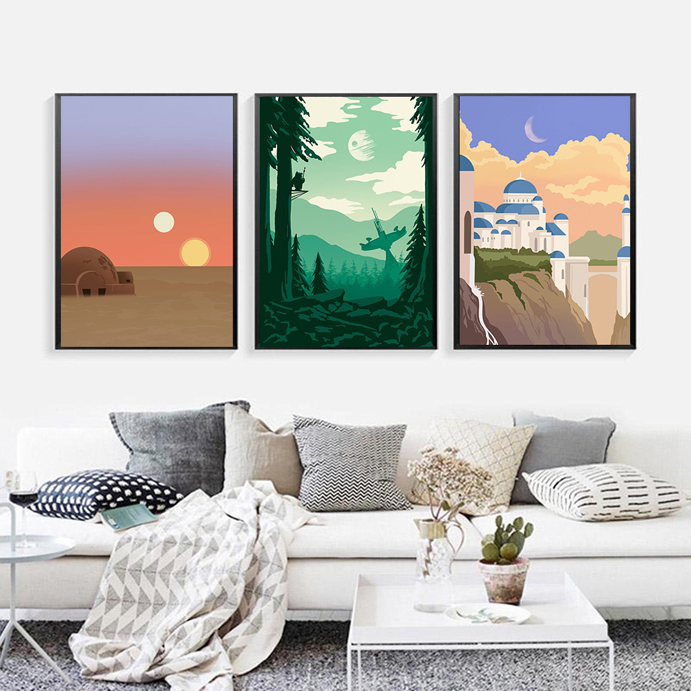 Famous Locations Print Vintage – обзор и цена Home Decor Location