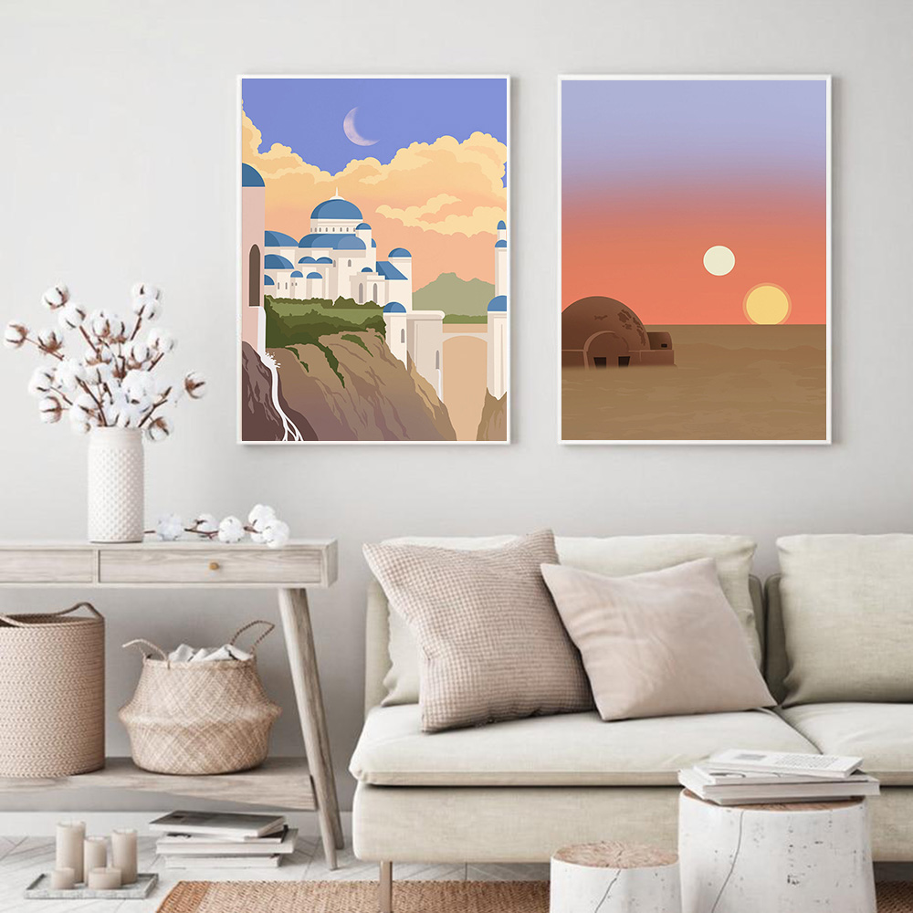 Famous Locations Print Vintage – обзор и цена Home Decor Location