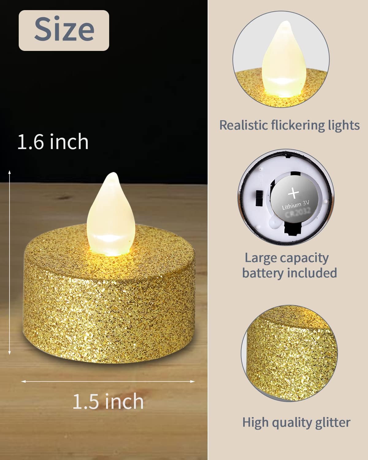Gold LED Tea Lights, 24 Pack F – обзор и цена Home Decor Free Images