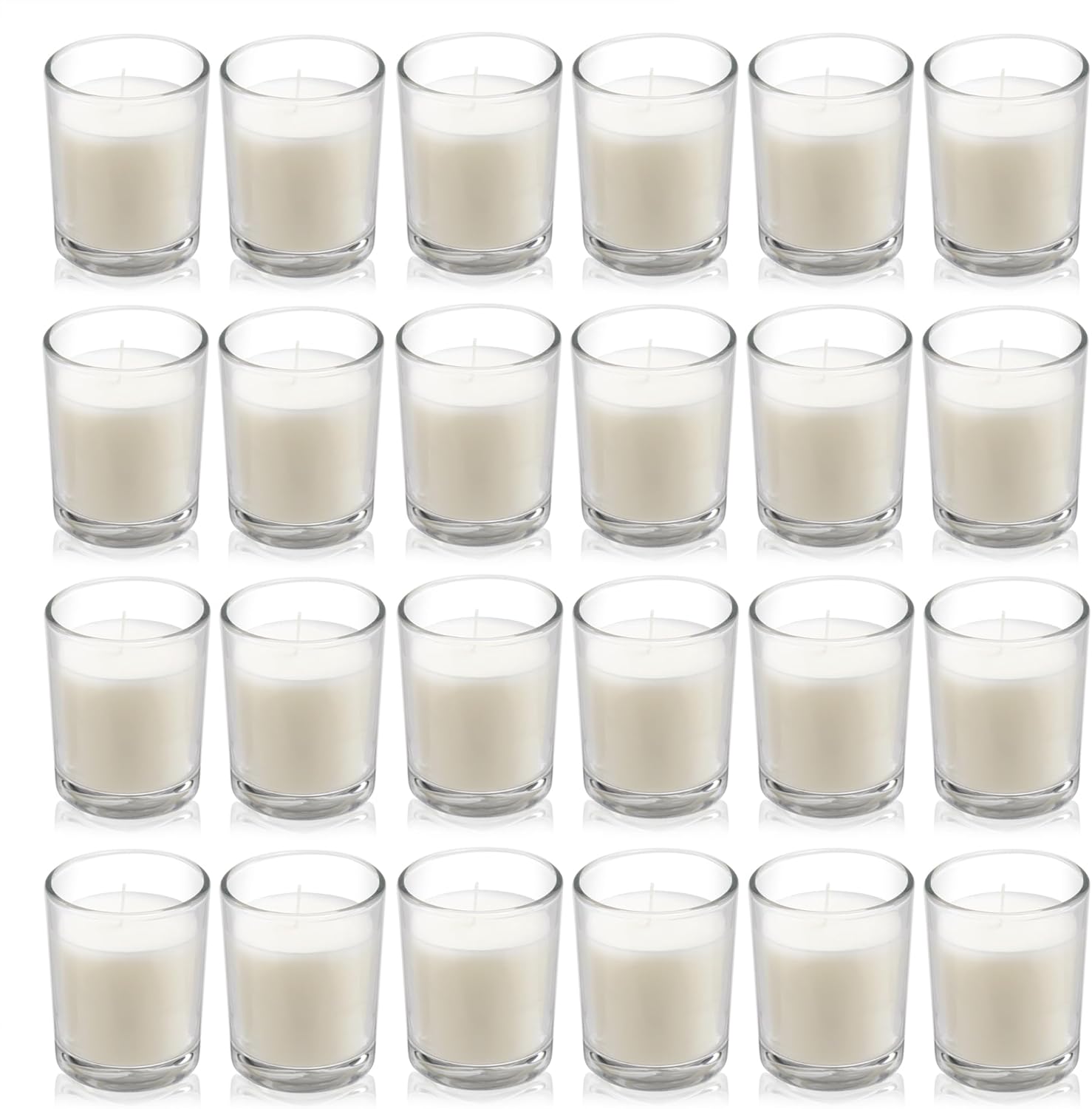 24 Pack Unscented Clear Glass  – обзор и цена Home Decor Free Images