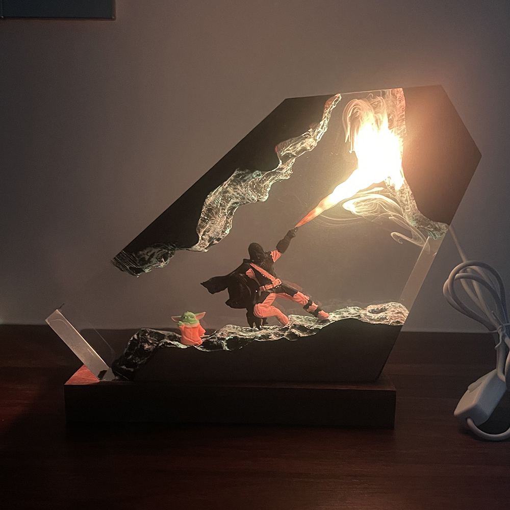 Table Resin Lamp Sci-fi Figure – обзор и цена Home Decor Com