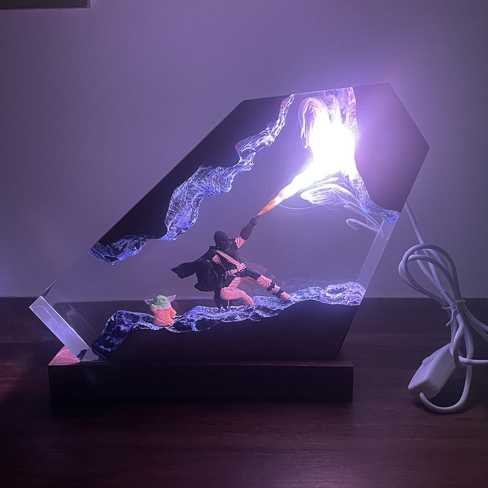 Table Resin Lamp Sci-fi Figure – обзор и цена Home Decor Com