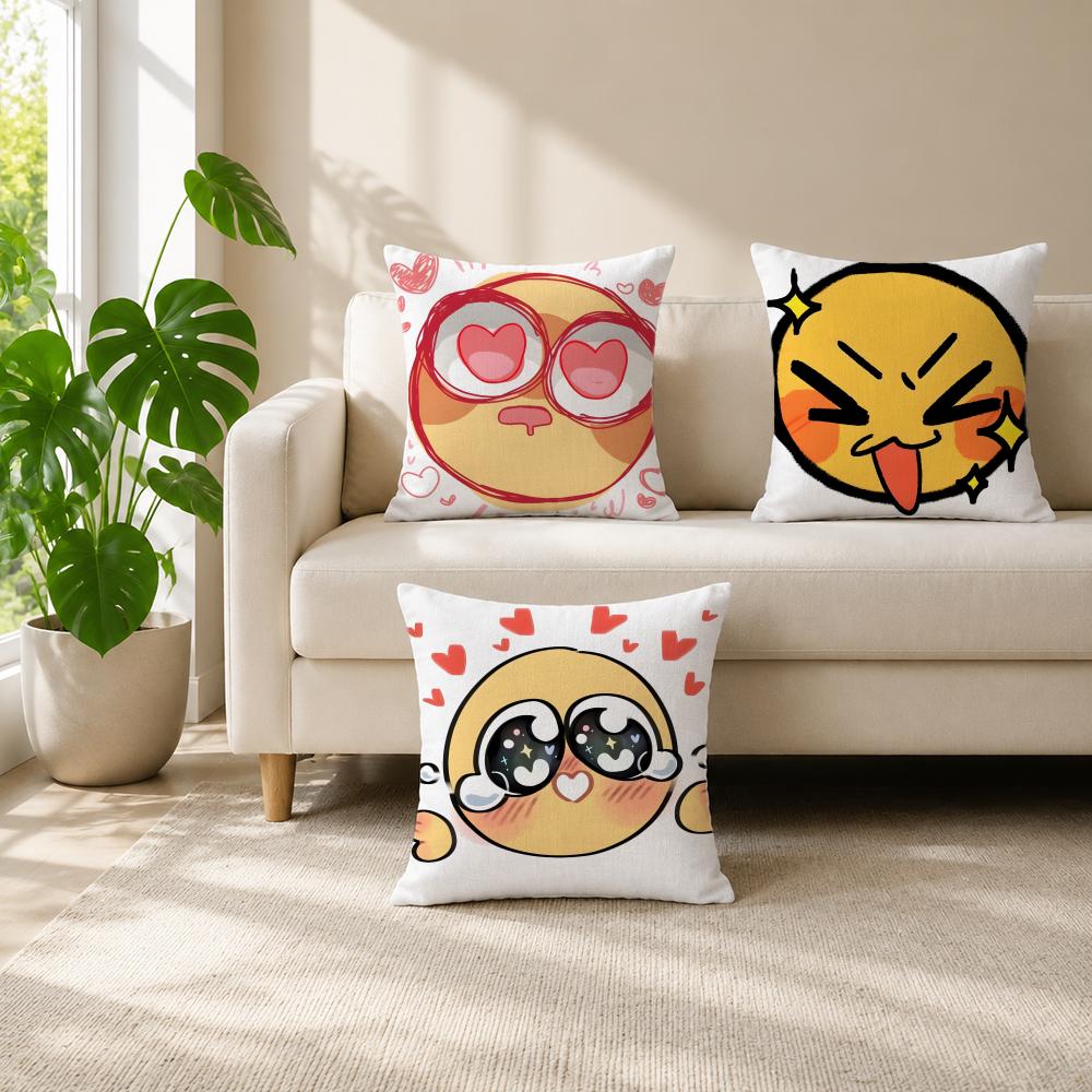 Cute AAdorable Yellow Emojied  – обзор и цена Home Decor Emoji