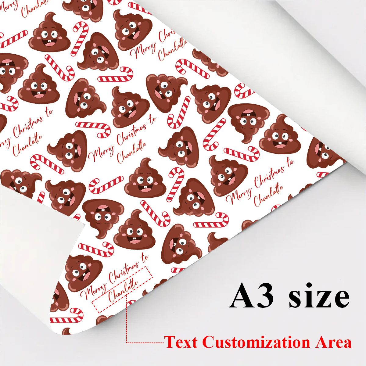 3pcs Custom Name Christmas Pap – обзор и цена Home Decor Emoji