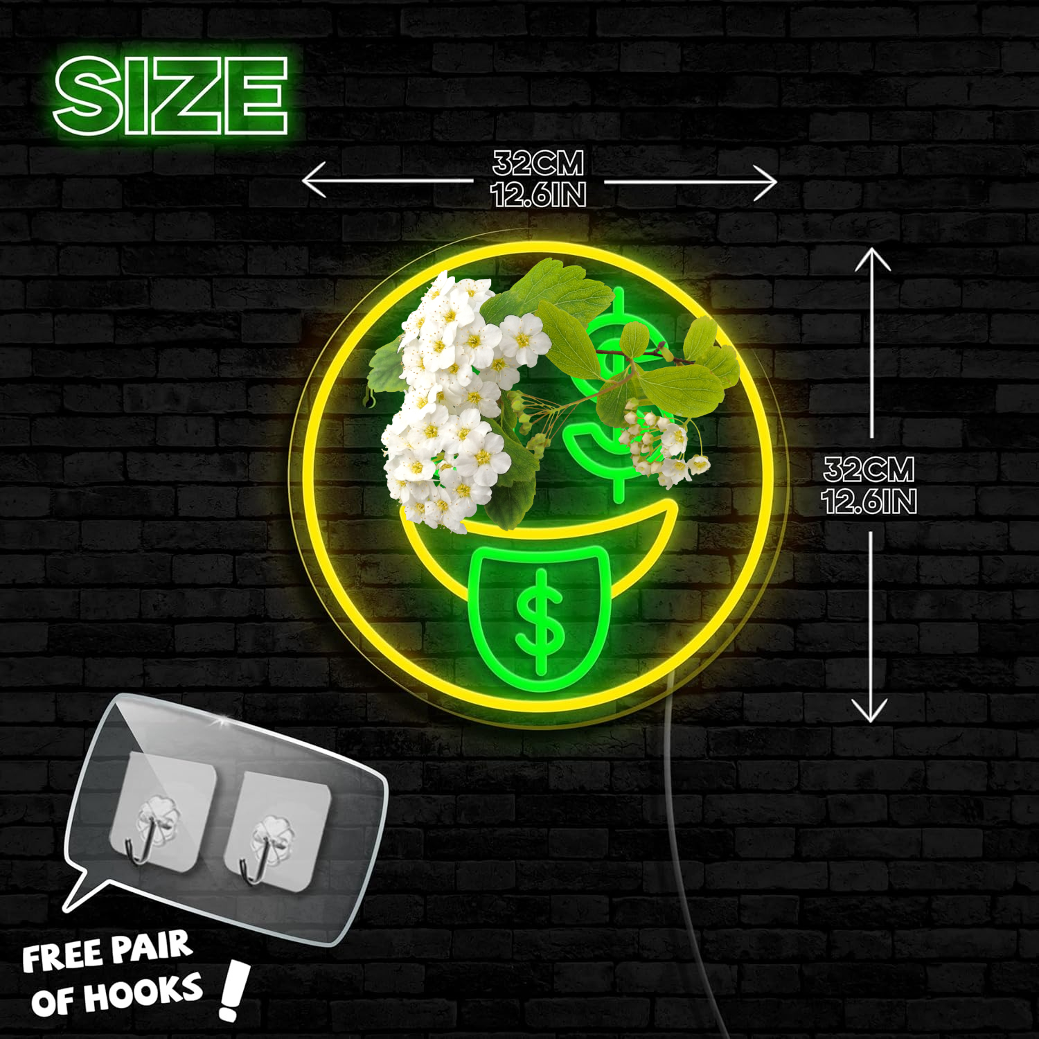 Money Neon Sign LED Night Ligh – обзор и цена Home Decor Emoji