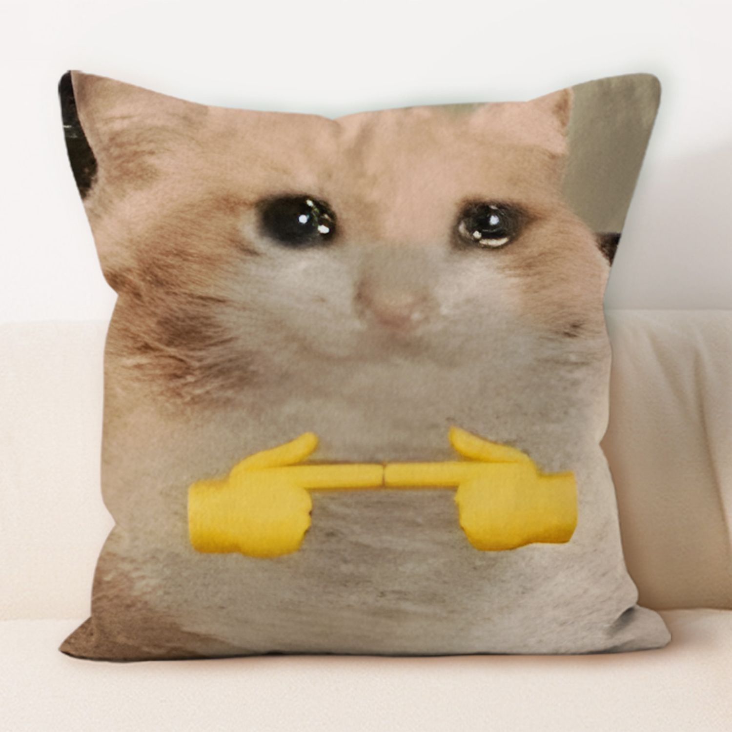 Cute Cat Emoji Print Pillow Mu – обзор и цена Home Decor Emoji