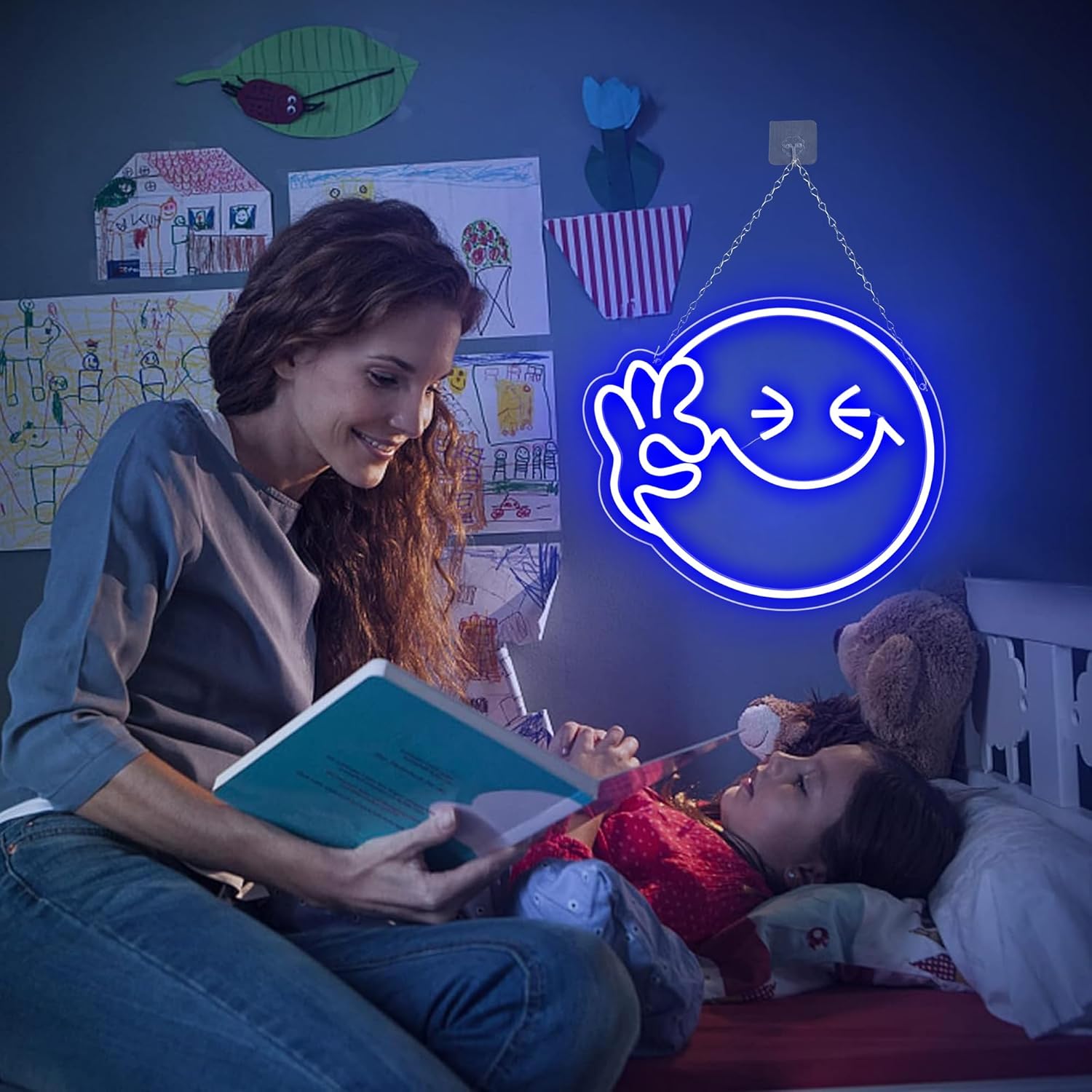 Emoji Smile OK  Neon Sign USB  – обзор и цена Home Decor Emoji