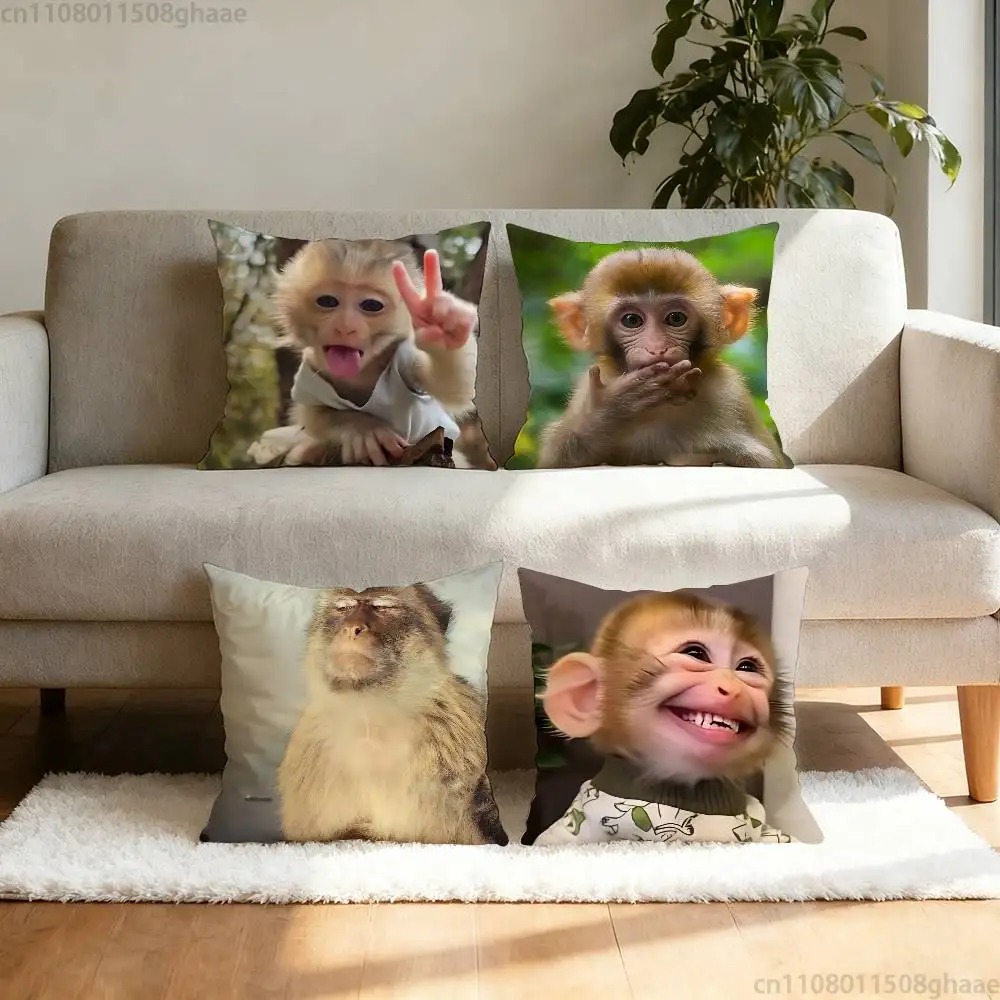 Funny Meme Monkey Cushion Cove – обзор и цена Home Decor Emoji