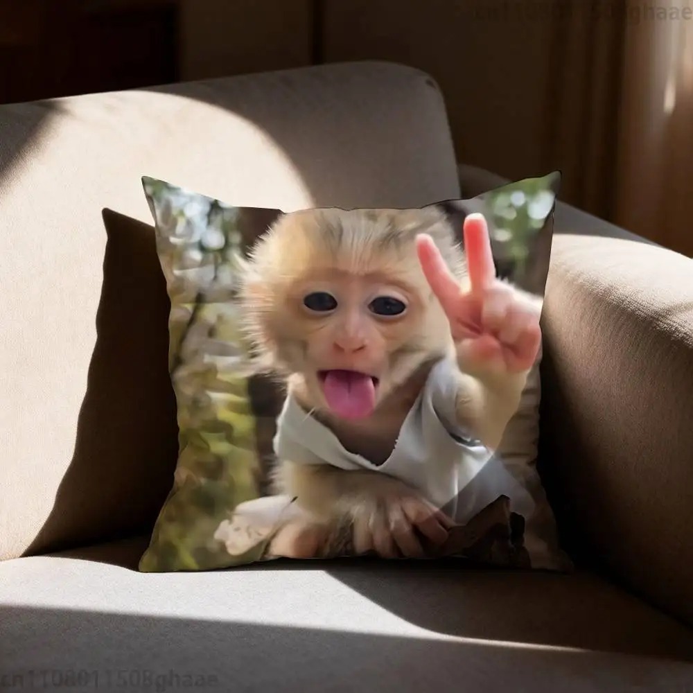 Funny Meme Monkey Cushion Cove – обзор и цена Home Decor Emoji