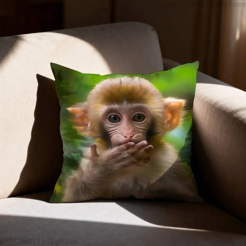 Funny Meme Monkey Cushion Cove – обзор и цена Home Decor Emoji