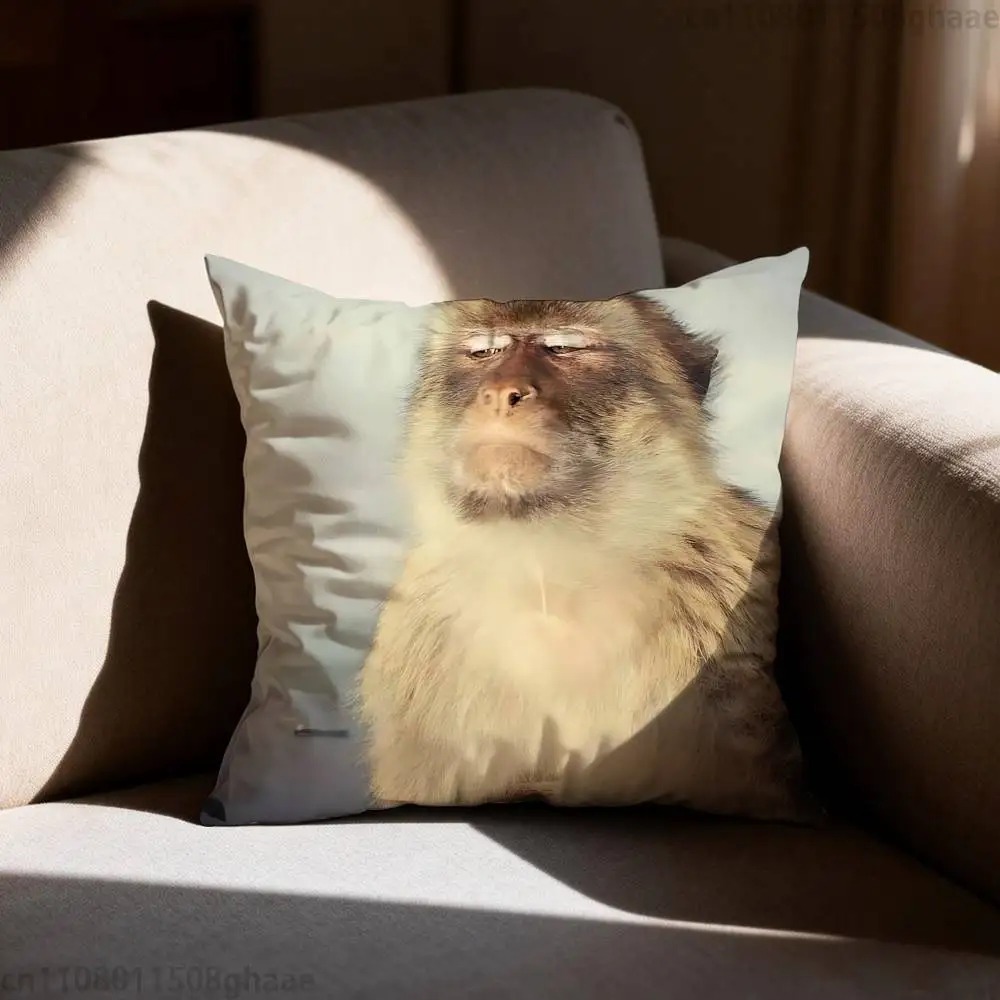 Funny Meme Monkey Cushion Cove – обзор и цена Home Decor Emoji