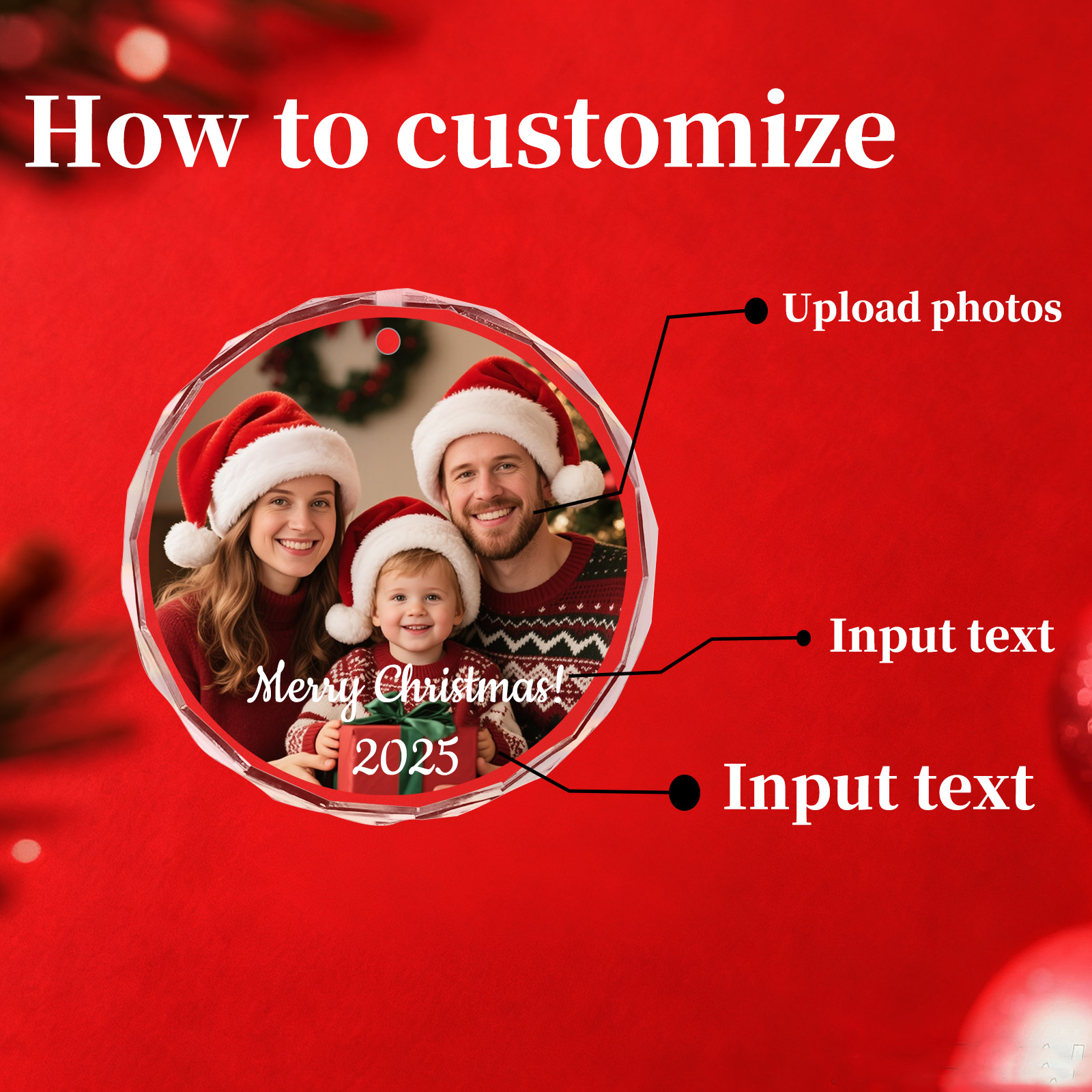Custom Christmas Photo Ornamen – обзор и цена Home Decor Tree