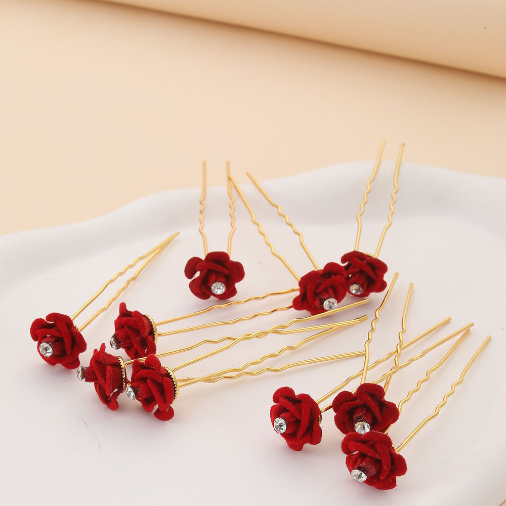 10Pcs Rose Hair Accessories We – обзор и цена Home Decor Flowers
