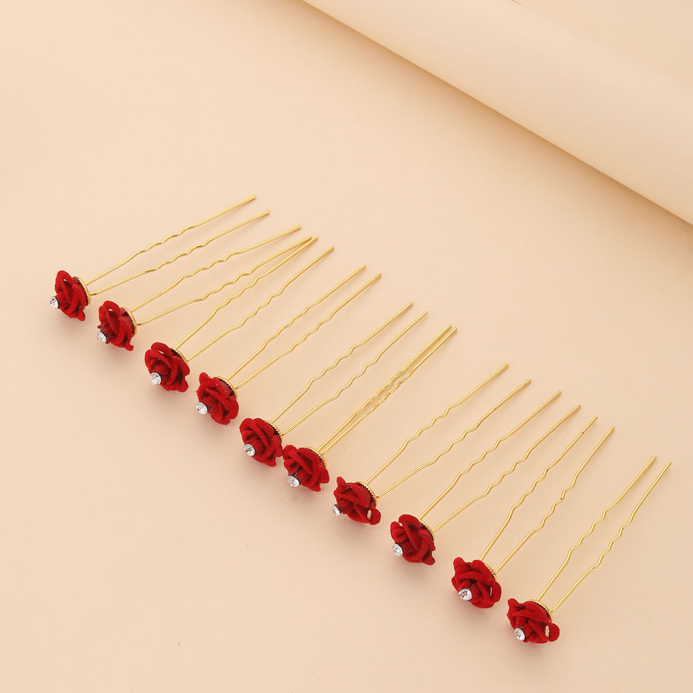 10Pcs Rose Hair Accessories We – обзор и цена Home Decor Flowers