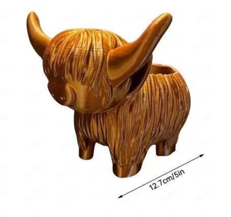Highland Cow Resin Figurine -  – обзор и цена Home Decor Garden Ideas