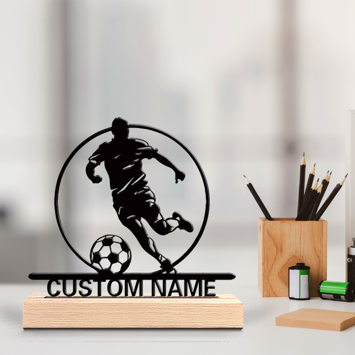 Custom Soccer Player Metal Sta – обзор и цена Home Decor Unique Items