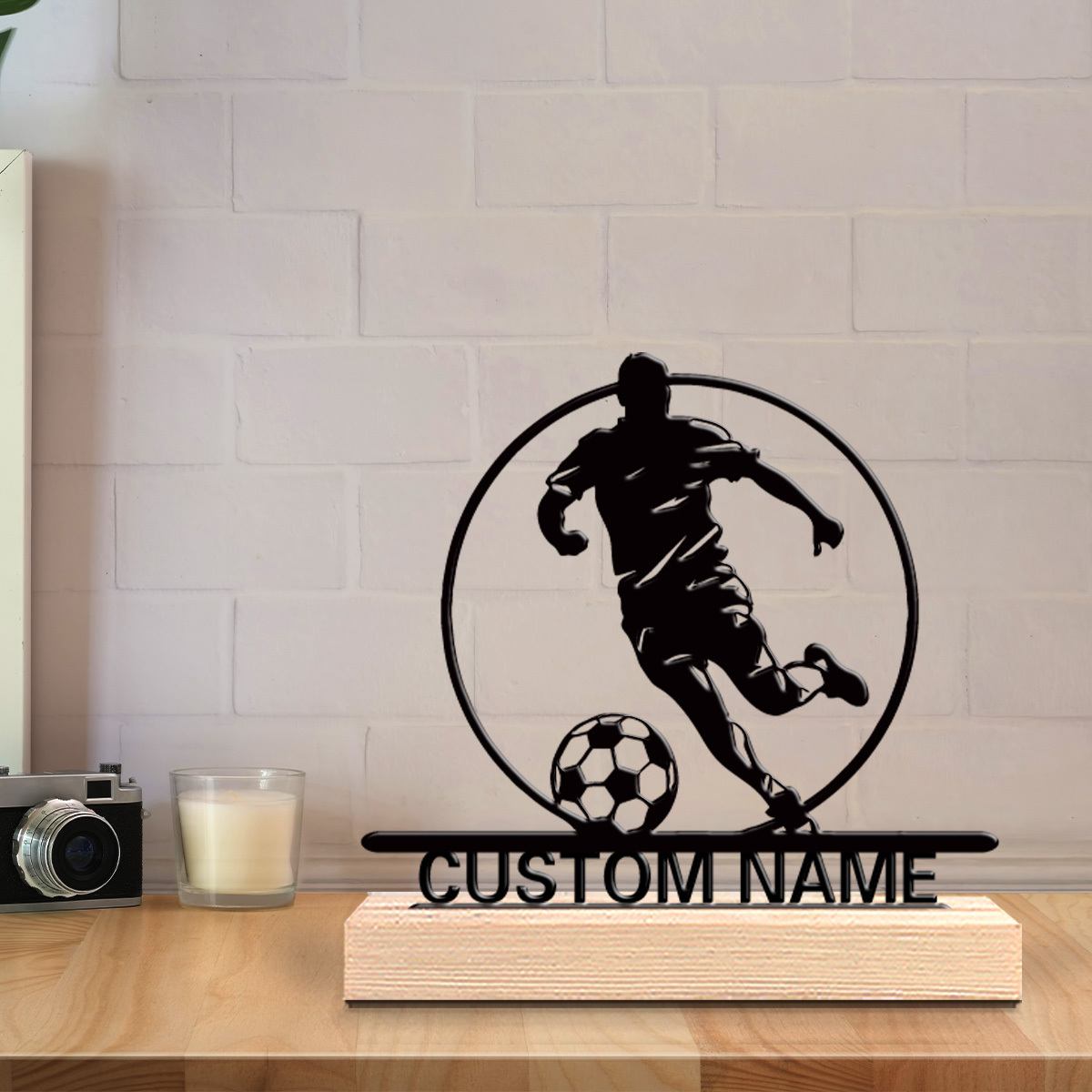 Custom Soccer Player Metal Sta – обзор и цена Home Decor Unique Items