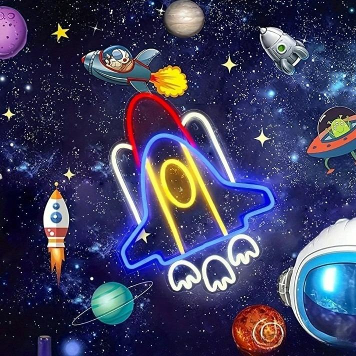 Rocket Neon Sign USB Neon Ligh – обзор и цена Home Decor Game