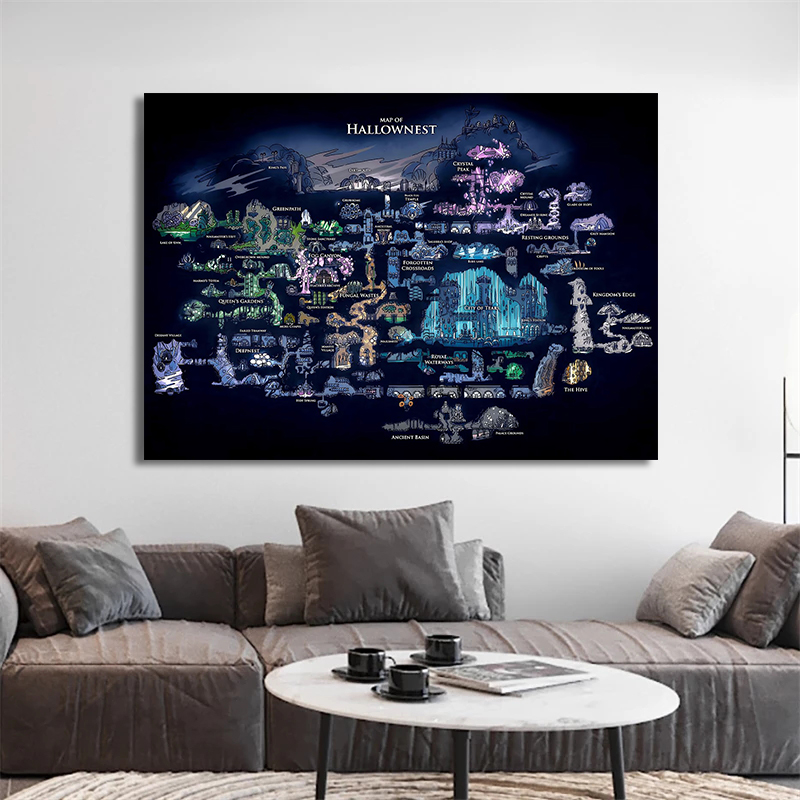 Game Hollow Knight Map Game Po – обзор и цена Home Decor Game