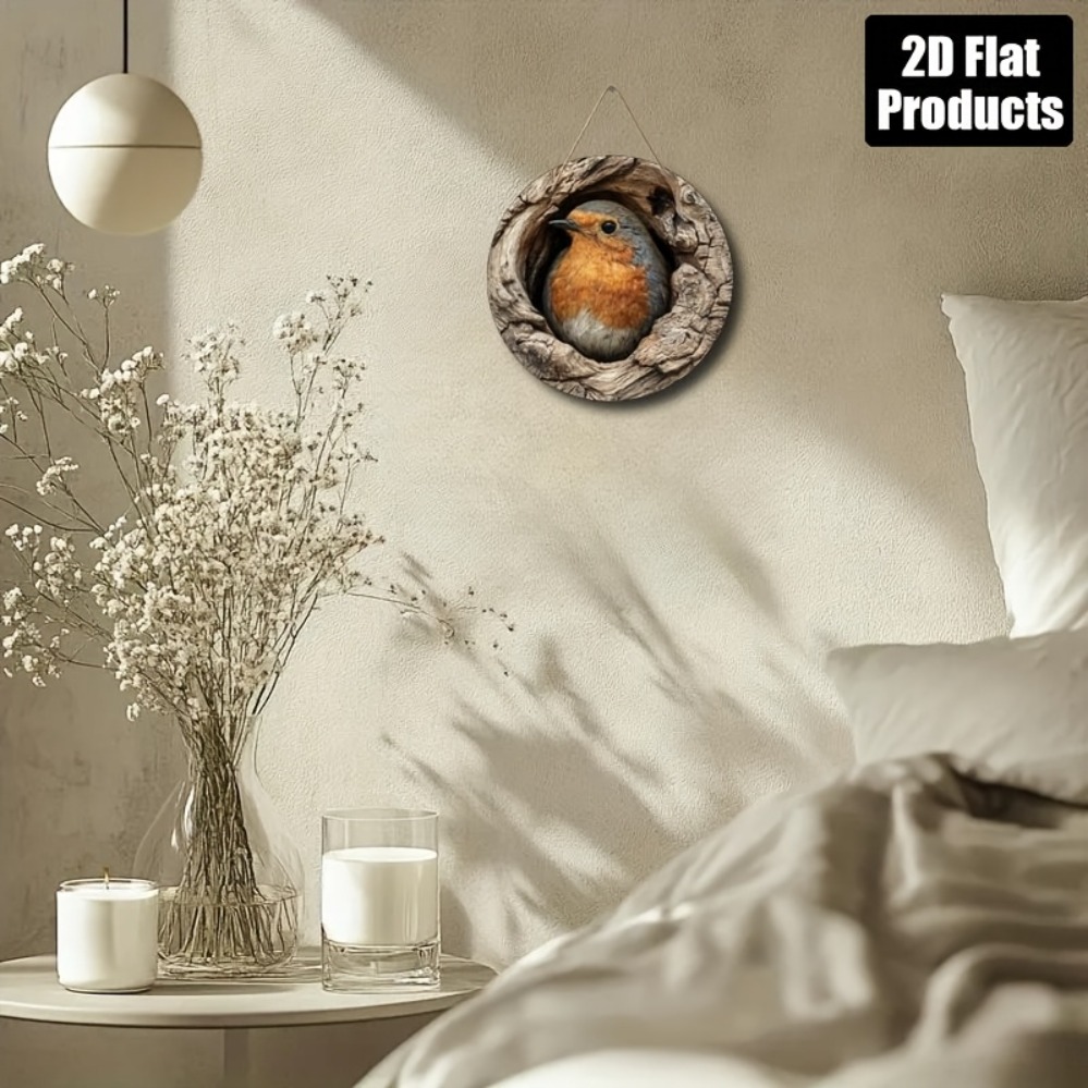 Tree Hole Bird Metal Sign 8x8  – обзор и цена Home Decor Tree
