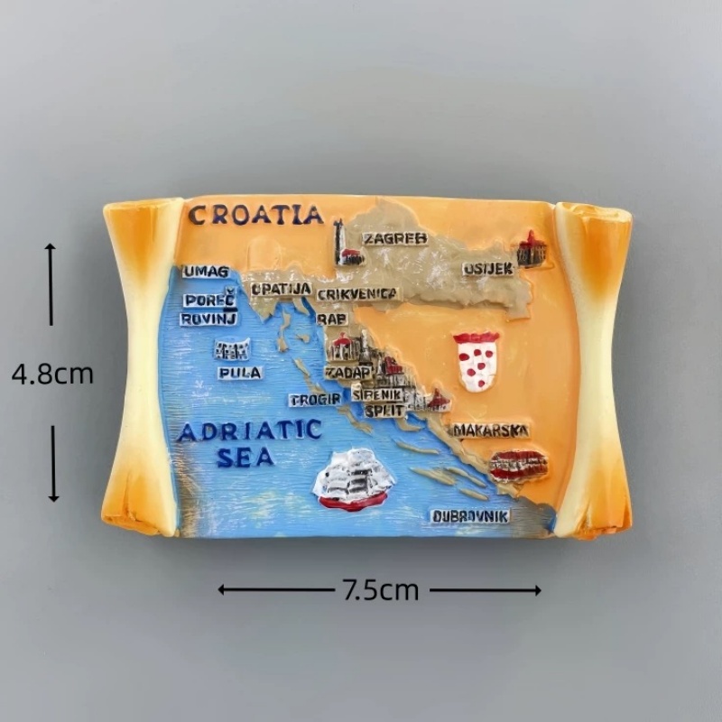 Croatia 3D Resin Fridge Magnet – обзор и цена Home Decor Zagreb